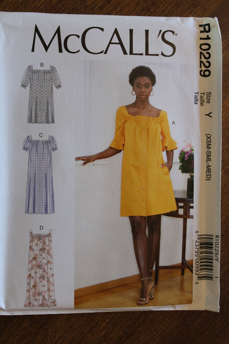 McCalls R10229, Misses Dresses, Uncut Sewing Pattern