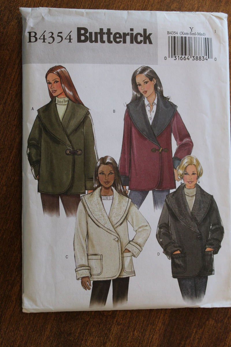 Butterick B4354, Misses Jackets, Uncut Sewing Pattern