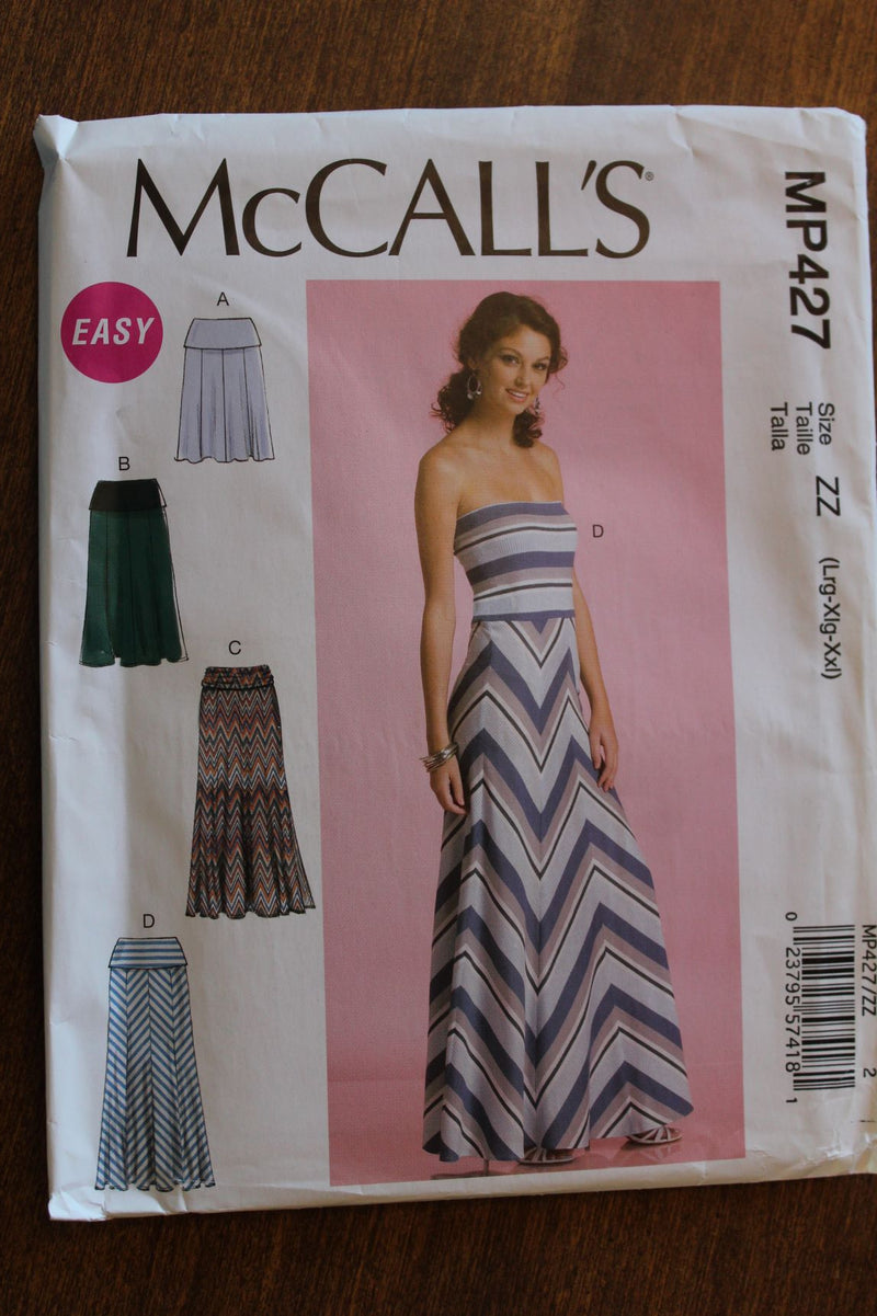 McCalls Mp427, Misses Dresses, Skirts, Uncut Sewing Pattern