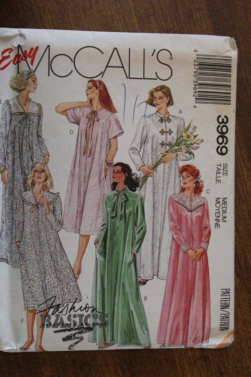 McCalls 3969, Misses Caftan, Uncut Sewing Pattern
