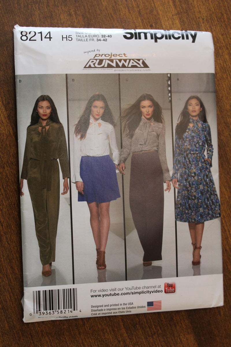 Simplicity 8214, Misses Dresses and Jumpsuits, Uncut Sewing Pattern