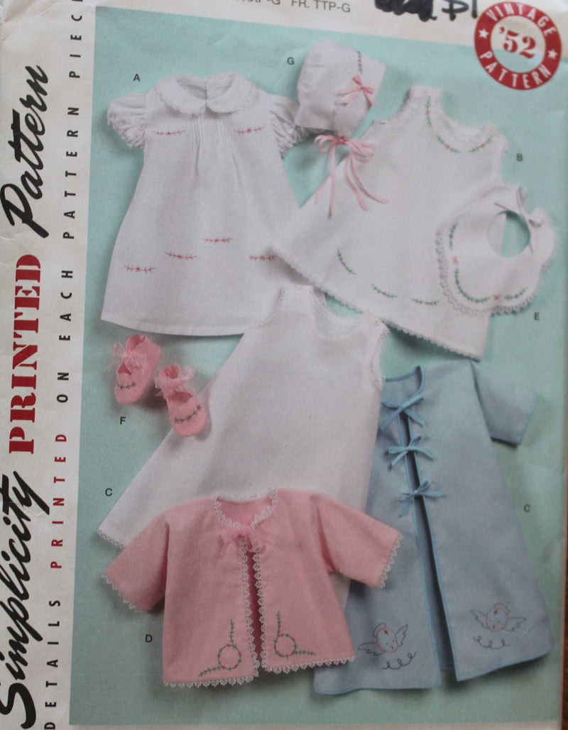 Simplicity 2900, Babies Layette, Clothing, Infants, Booties, Uncut Sewing Pattern