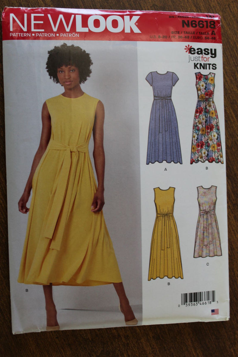 Newlook N6618, Misses Dresses, Uncut Sewing Pattern