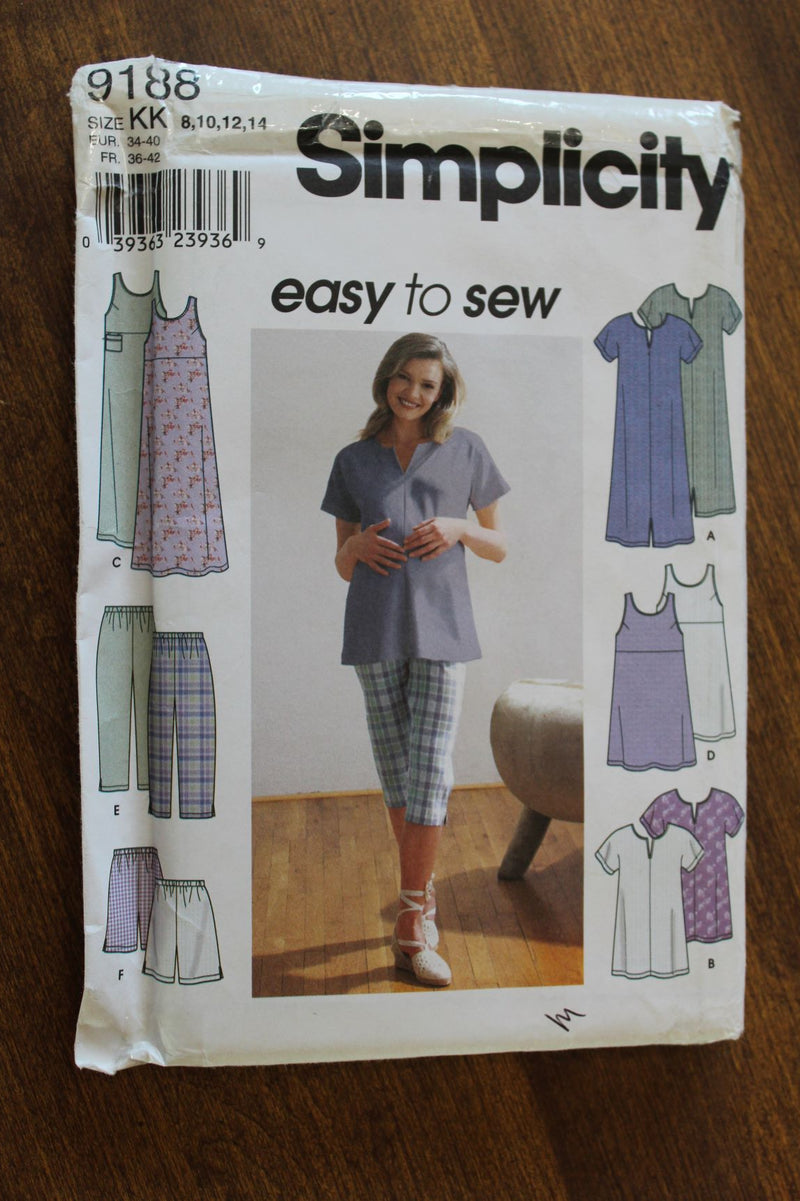 Simplicity 9188, Misses Separates, Maternity, Uncut Sewing Pattern