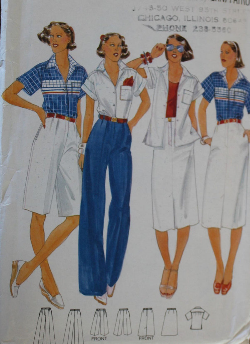 Butterick 5442, Misses Separates, Uncut Sewing Pattern