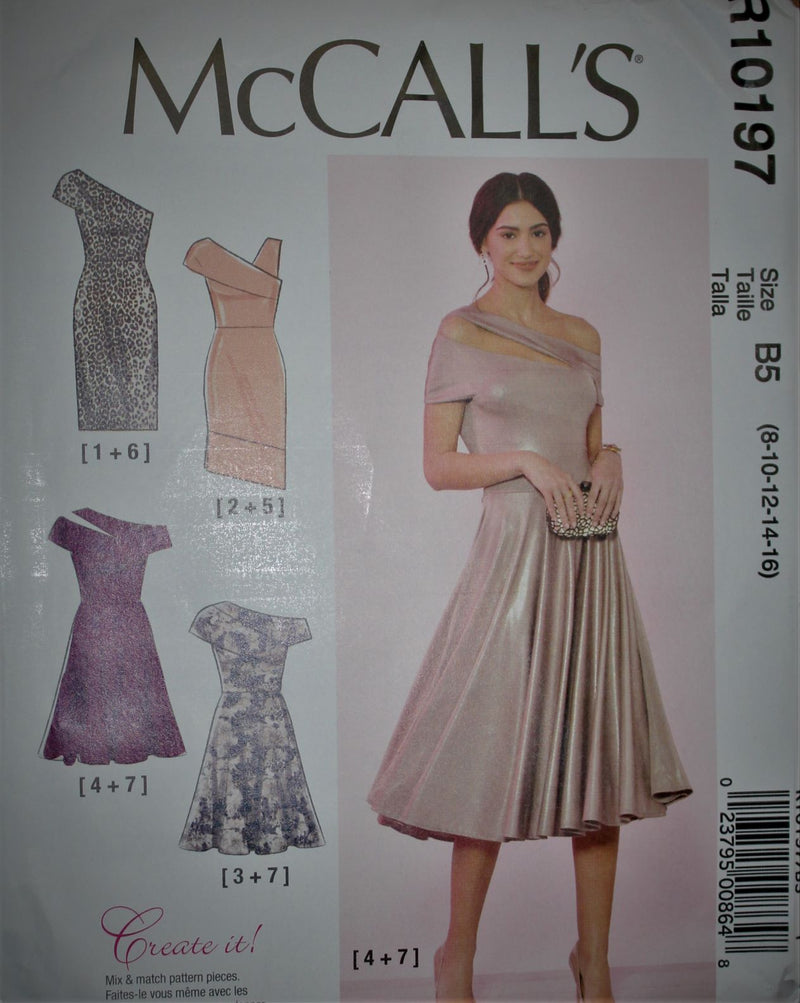 McCalls R10197, Misses Dresses, Evening Wear, Uncut Sewing Pattern