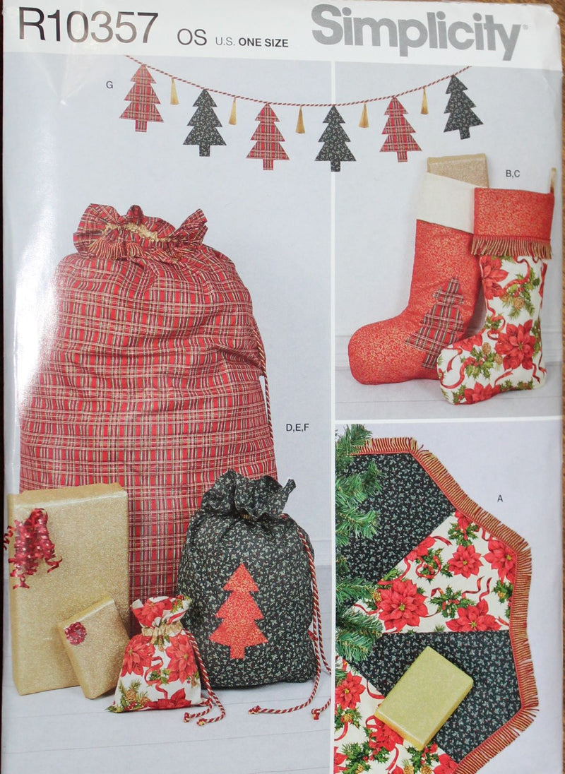 Simplicity R10357, Christmas Crafts, Decorations, Uncut Sewing Pattern