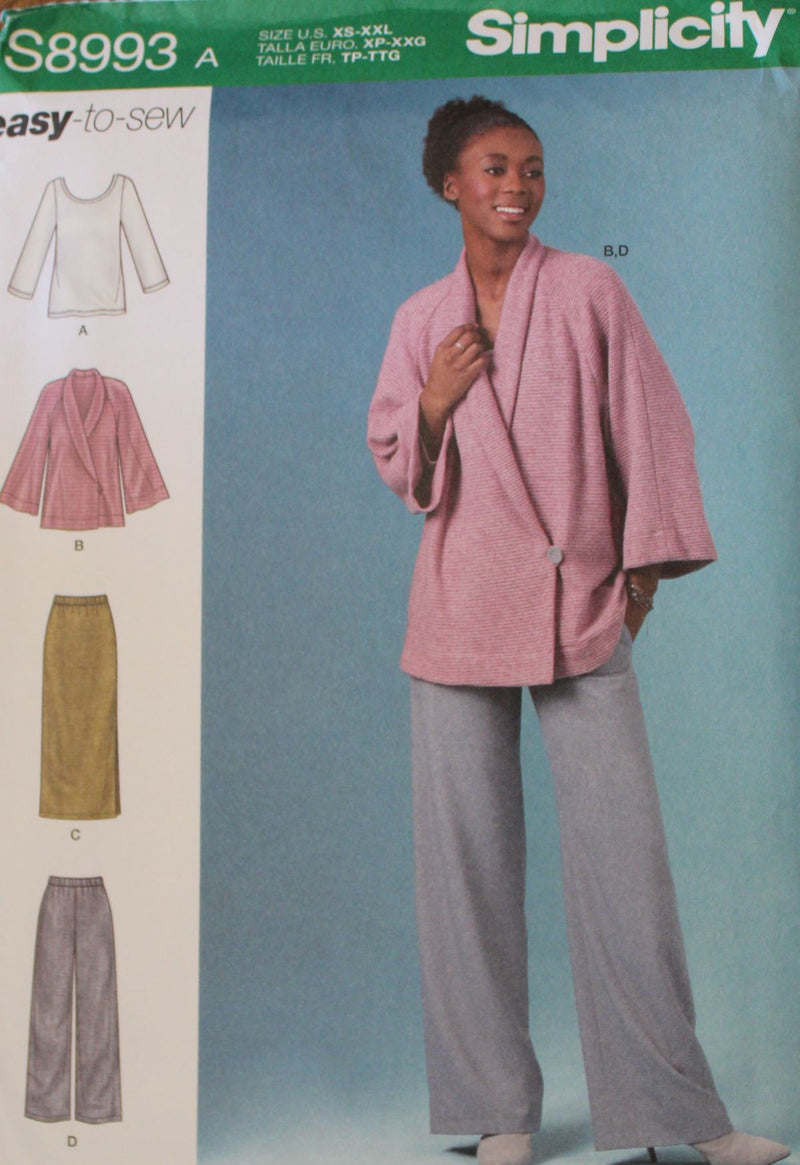 Simplicity S8993, Misses Separates, Uncut Sewing Pattern