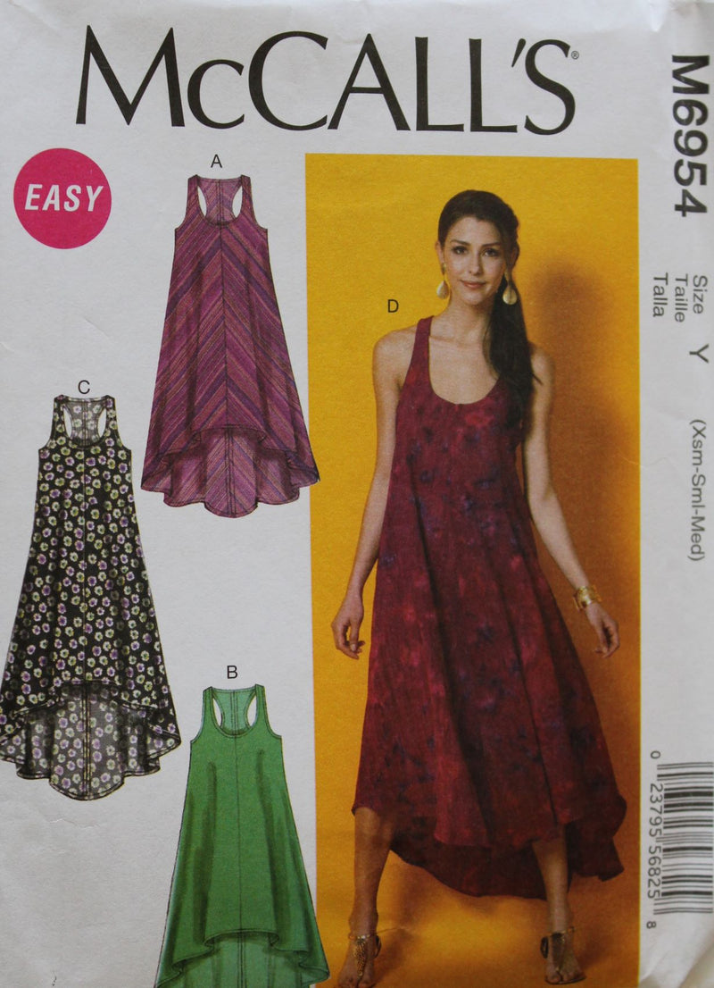 McCalls M6954, Misses Dresses, Uncut Sewing Pattern