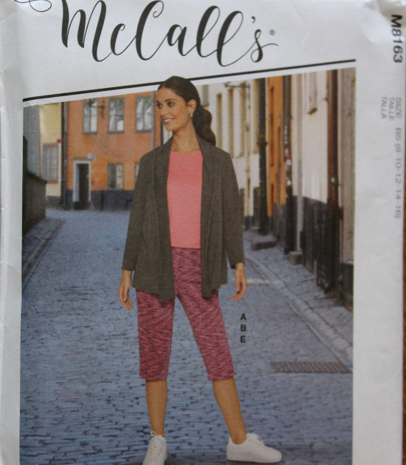 McCalls M8163, Misses Separates, Straight Skirt, Pants, Uncut Sewing Pattern