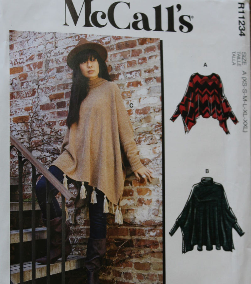 McCalls R11234, Misses Tops, Uncut Sewing Pattern