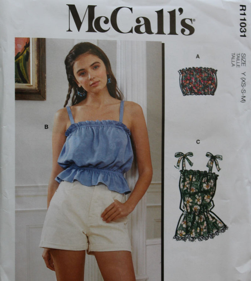McCalls R11031, Misses Tops, Uncut Sewing Pattern