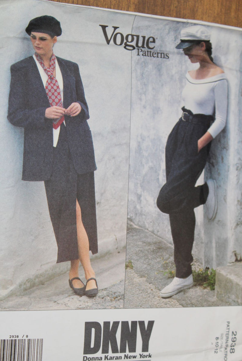 Vogue 2938, Misses Pants, Jacket, Skirt, Uncut Sewing Pattern