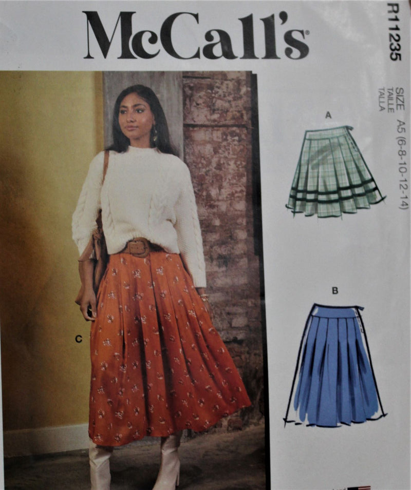 McCalls R11235, Misses Skirts, Uncut Sewing Pattern