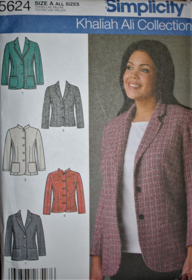 Simplicity 5624, Womens Jackets, Uncut Sewing Pattern
