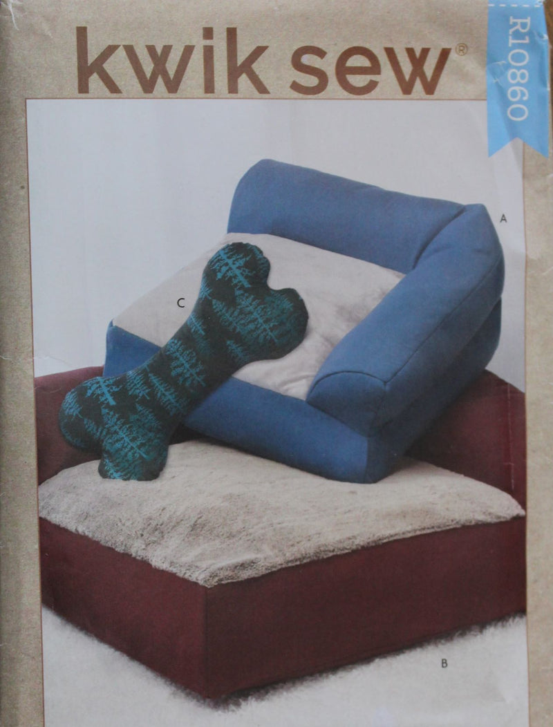 Kwik Sew R10860, Pet Beds, Toy, Crafts, Uncut Sewing Pattern