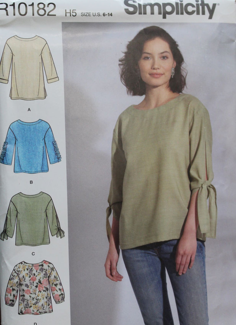 Simplicity R10182, Misses Tops, Uncut Sewing Pattern
