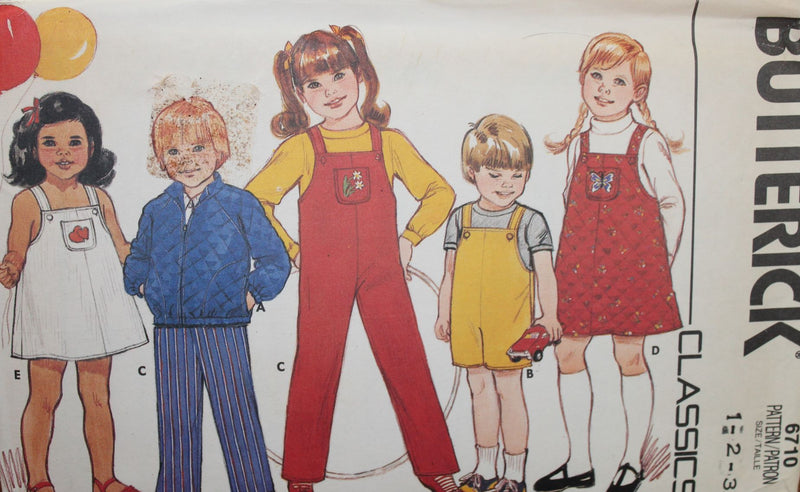 Butterick 6710, Childrens Separates, Uncut Sewing Pattern