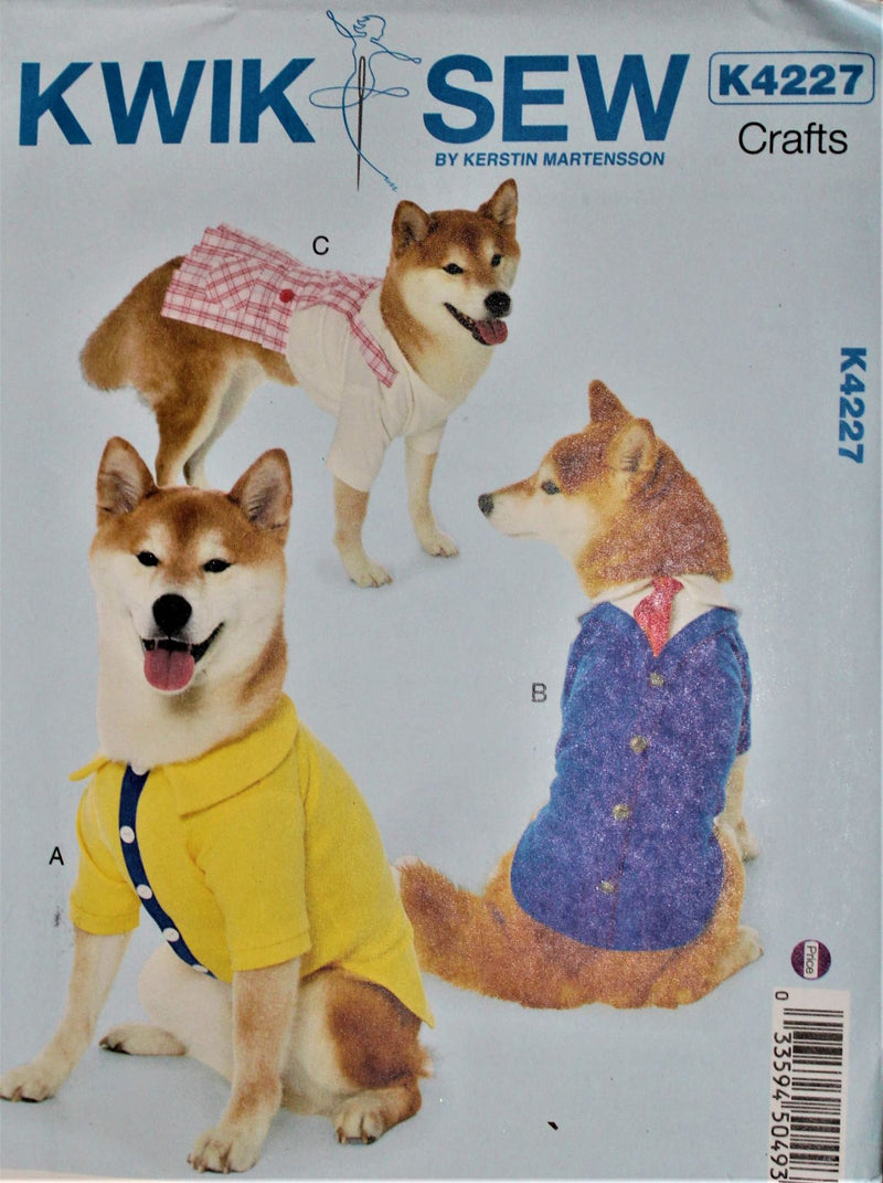 Kwik Sew K4227, Crafts, Dog Coats, Uncut Sewing Pattern