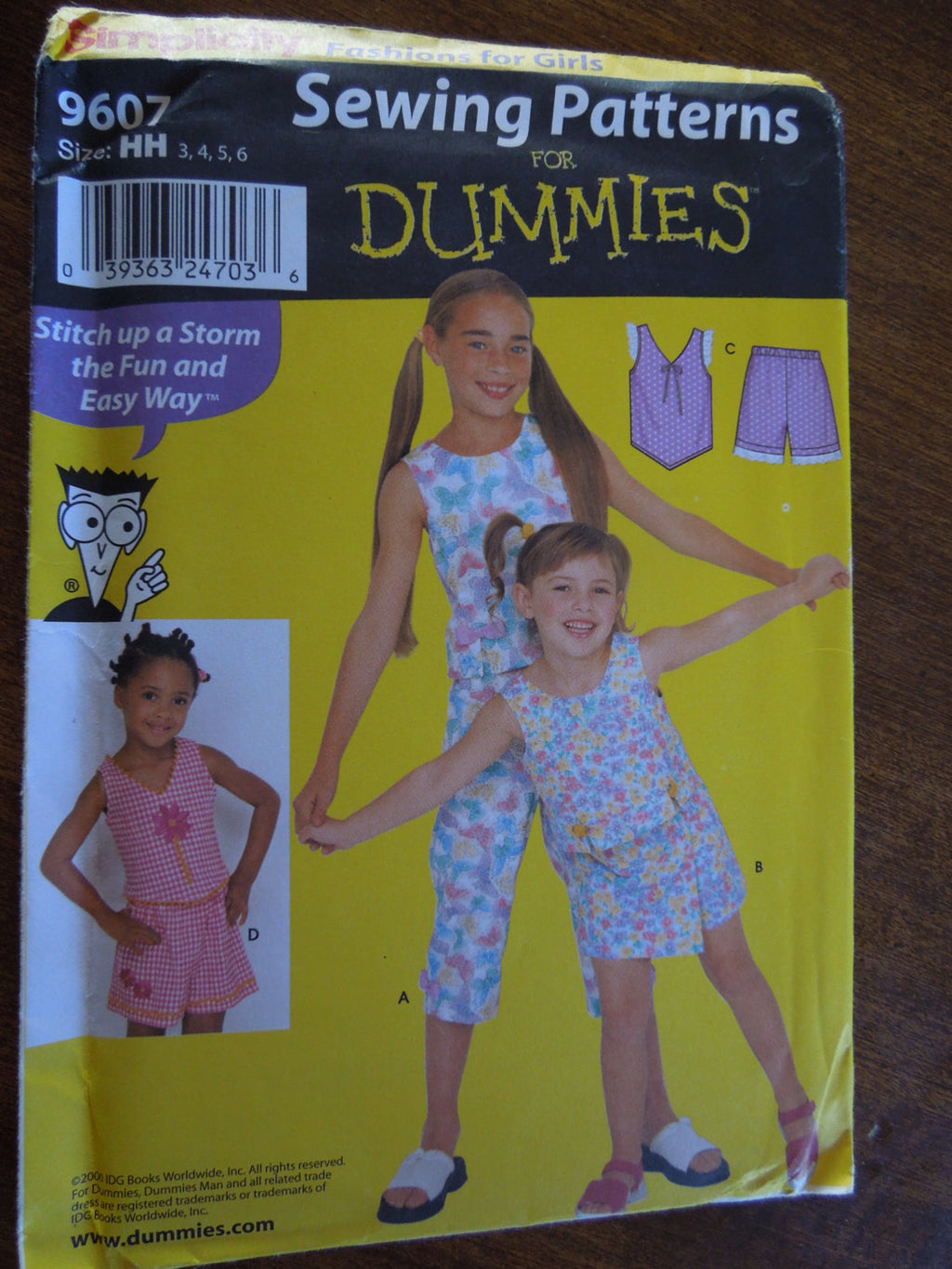Simplicity 9607 Sewing for Dummies Pattern for Girls Fashions in  Sizes3,4,5,6 