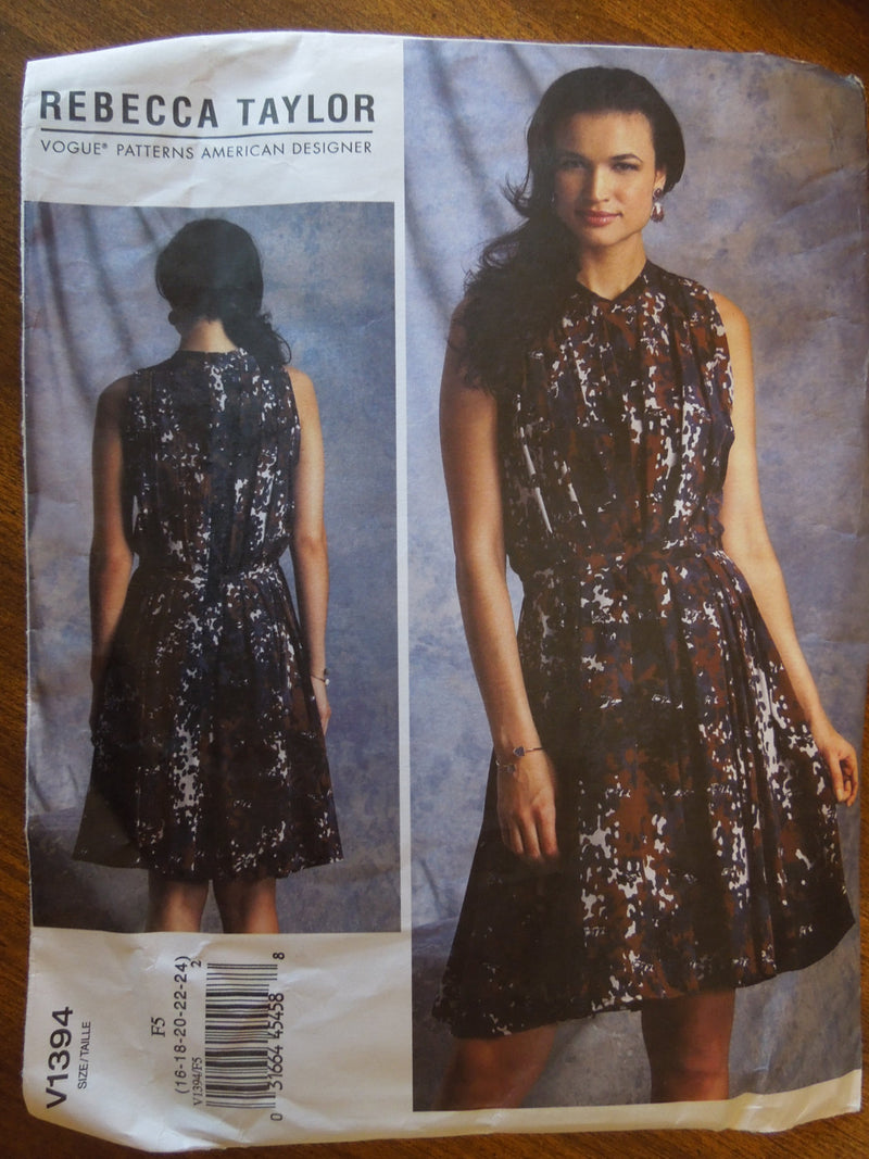 Vogue V1394, Misses Dress, Evening Wear,  UNCUT sewing pattern,
