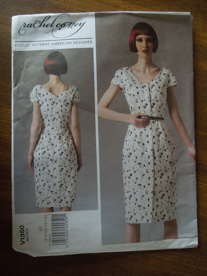 Vogue V1350,  dress, petite, misses, UNCUT sewing pattern,