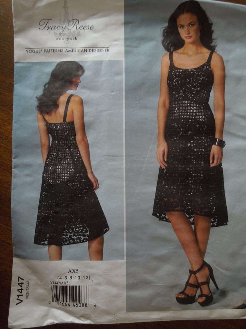 Vogue V1447, Misses Dress, Evening Wear,  UNCUT sewing pattern,