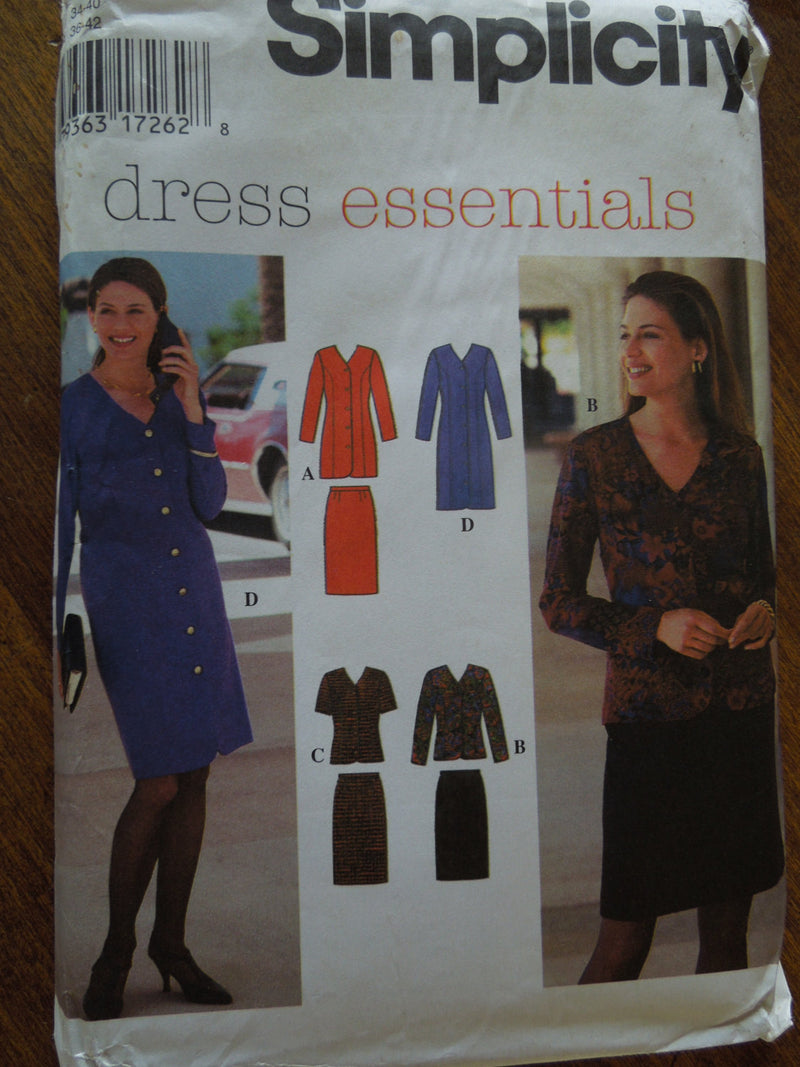 Simplicity 9792,  Misses, Dresses, Tops, Skirts, Petite, UNCUT sewing pattern,