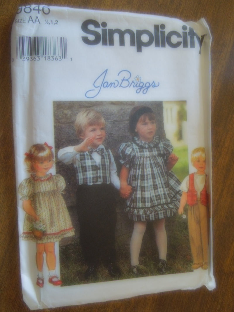 Simplicity  9846, Childrens, Separates,UNCUT sewing pattern,