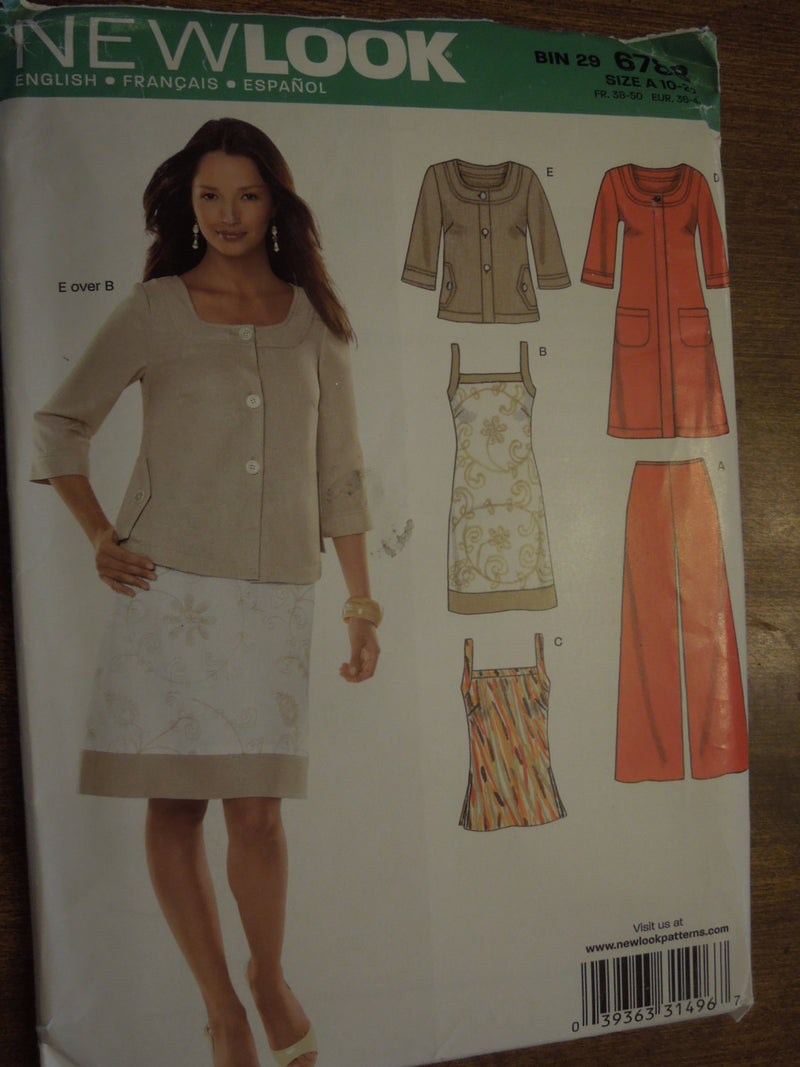 New Look 6788,  Misses, Separates, UNCUT sewing pattern,