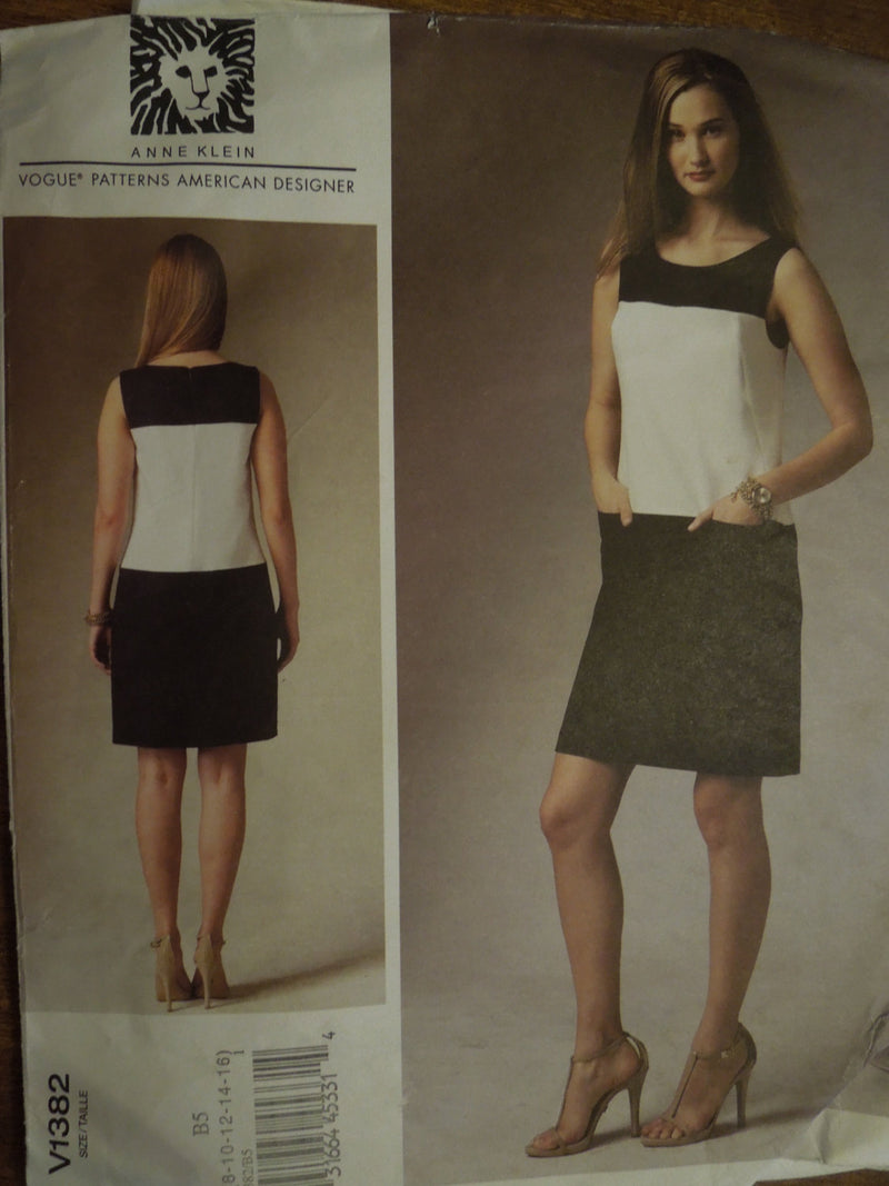 Vogue V1382, Misses, Dress, sizes 8-16, UNCUT sewing pattern,