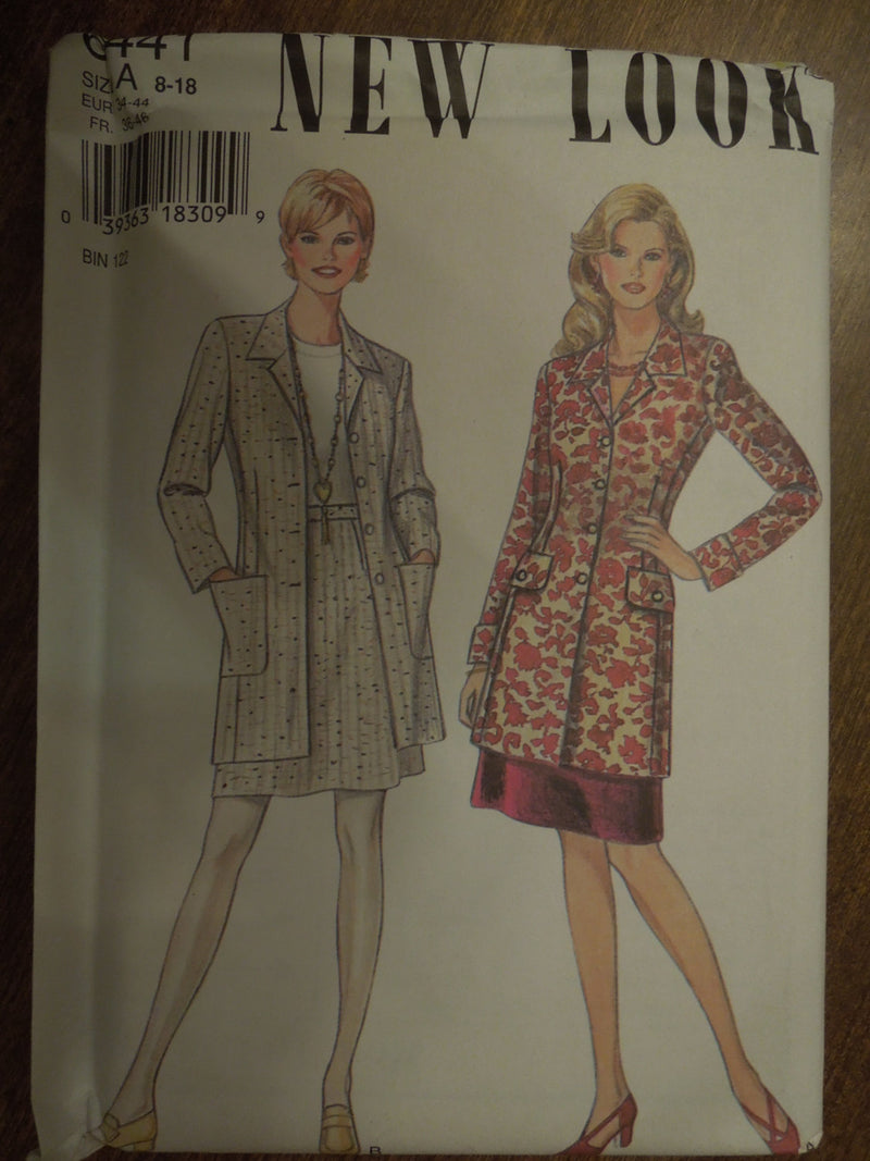 New Look 6441, Misses, Skirts, Lined Jackets, UNCUT sewing pattern ...