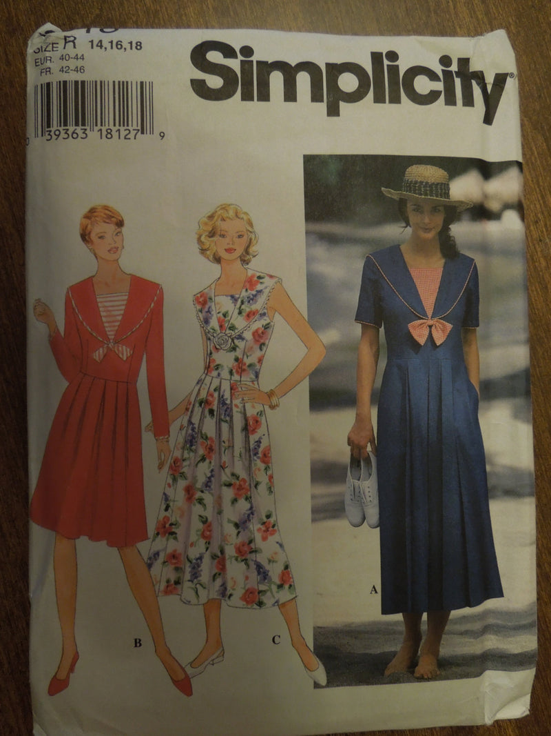 Simplicity 9618, Misses Dresses, UNCUT sewing pattern,Sale