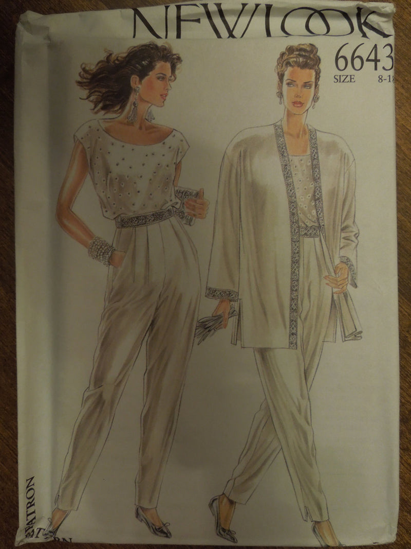 New Look 6643, Misses, Separates, UNCUT sewing pattern,