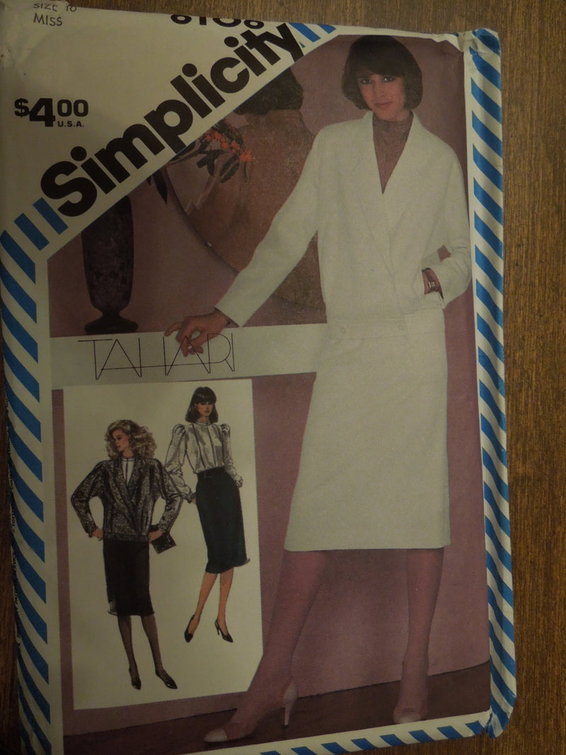 Simplicity 6106, Misses Skirts, Blouses, Lined UNCUT sewing pattern, Sale