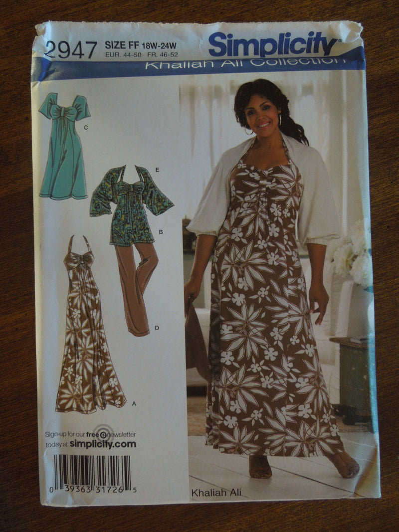 Simplicity 2947, Misses, Separates, Knit Fabrics, size varies,UNCUT sewing pattern,