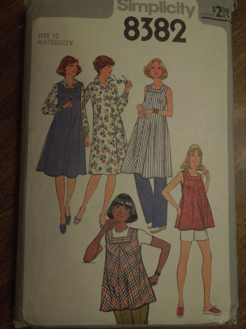 Simplicity 8382,  Misses, Separates, Maternity, size 12,  sewing pattern, sale