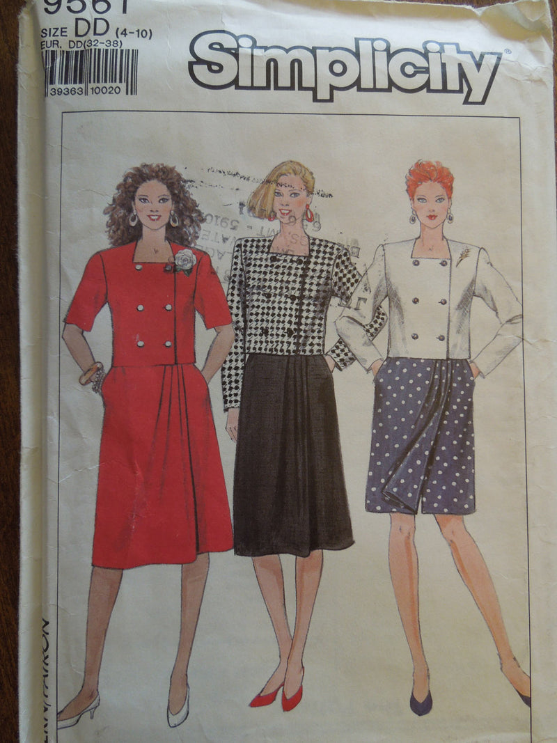Simplicity 9561, Misses Skirts, Culottes, UNCUT sewing pattern, Sale
