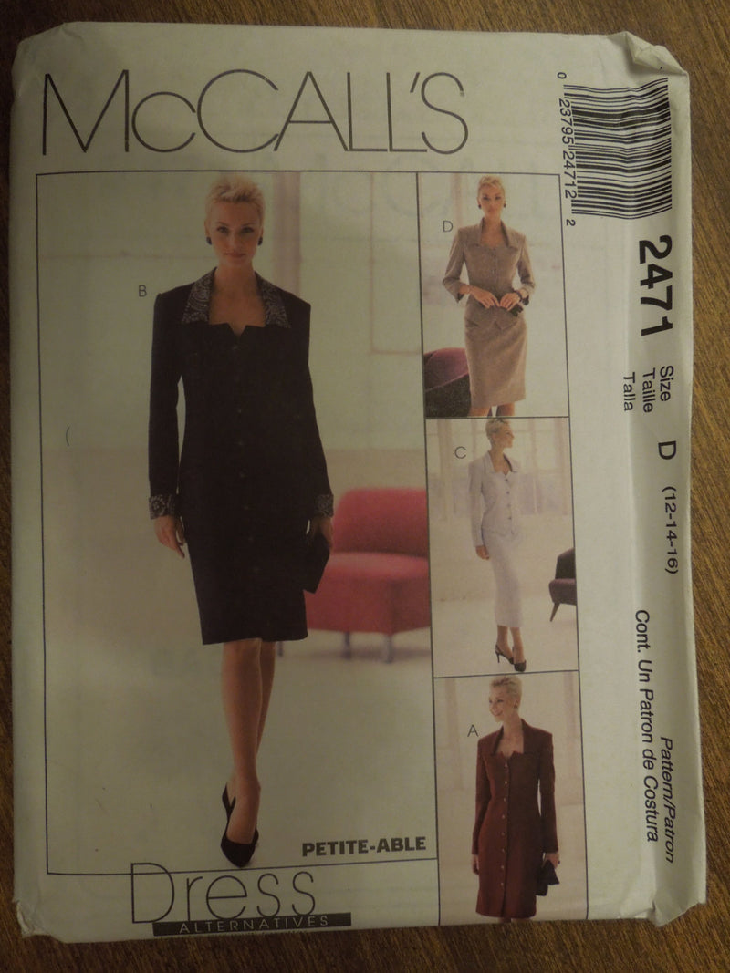 McCalls 2471, Misses, Separates, Sz Varies, Petite, UNCUT sewing pattern,