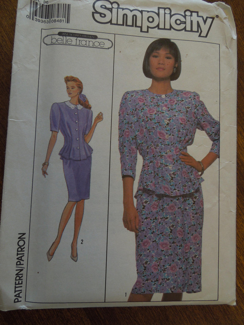 Simplicity 9038, Misses Dresses, Two Piece Dress, UNCUT sewing pattern, Sale