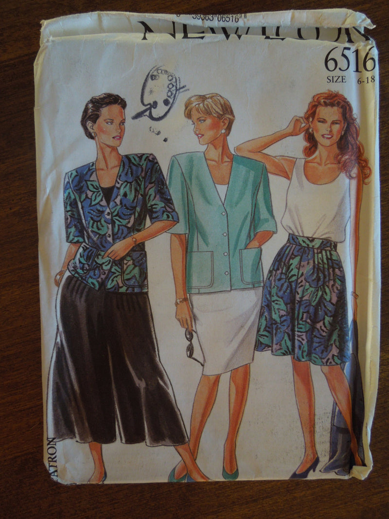 New Look 6516, Misses Separates, UNCUT sewing pattern,