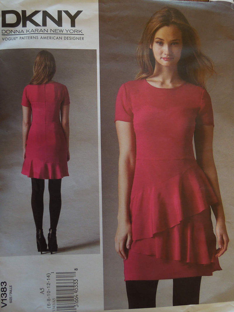 Vogue V1383,  Misses, Dress, Lined, UNCUT sewing pattern,