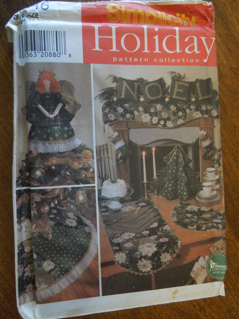 Simplicity 7846,  Holiday crafts,   UNCUT sewing pattern