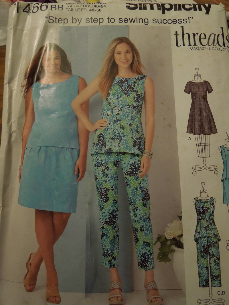 Simplicity 1466, Misses, Separates, Sizes 20W-28W,UNCUT sewing pattern,