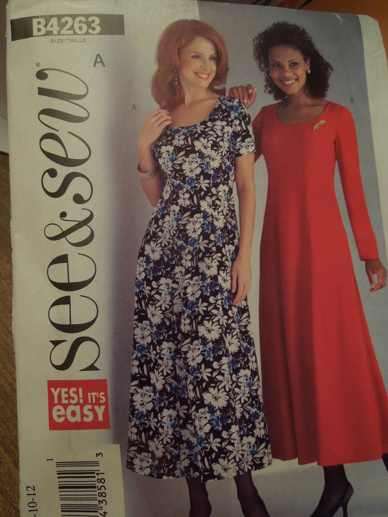 Butterick See and Sew B4263, Misses, Dresses, Petite, UNCUT sewing pattern, sale