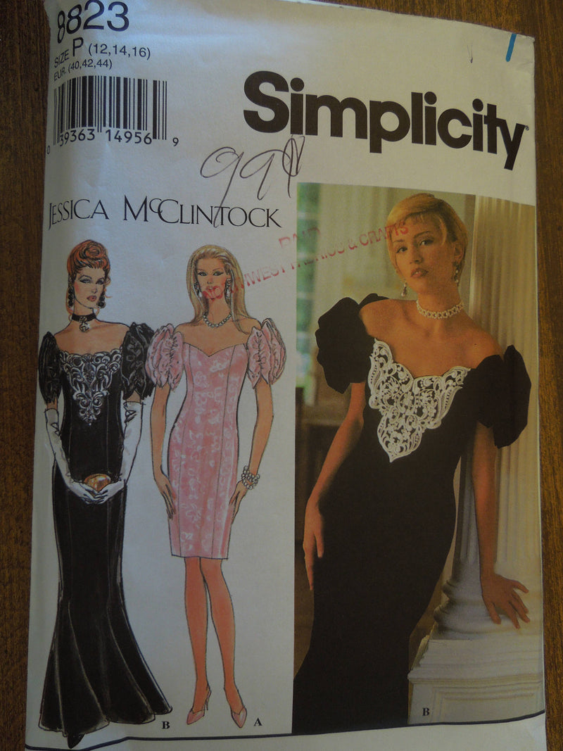 Simplicity 8823, Misses, Dresses, Evening Wear, UNCUT sewing pattern,