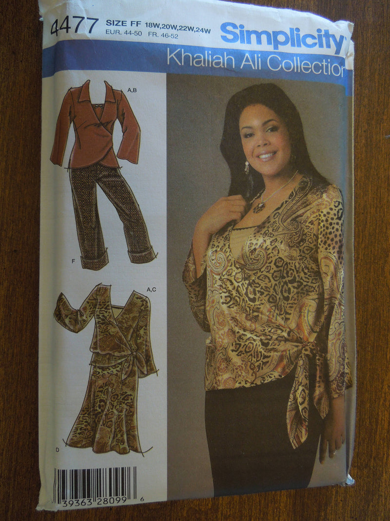 Simplicity 4477, Misses, Separates, knit camisole, UNCUT sewing pattern,