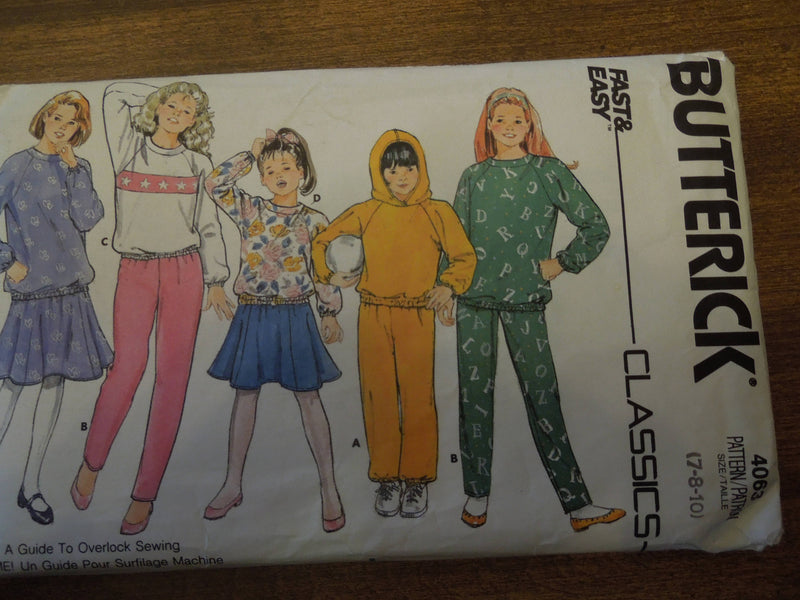 Butterick 4063, Childrens, Separates, UNCUT sewing pattern,