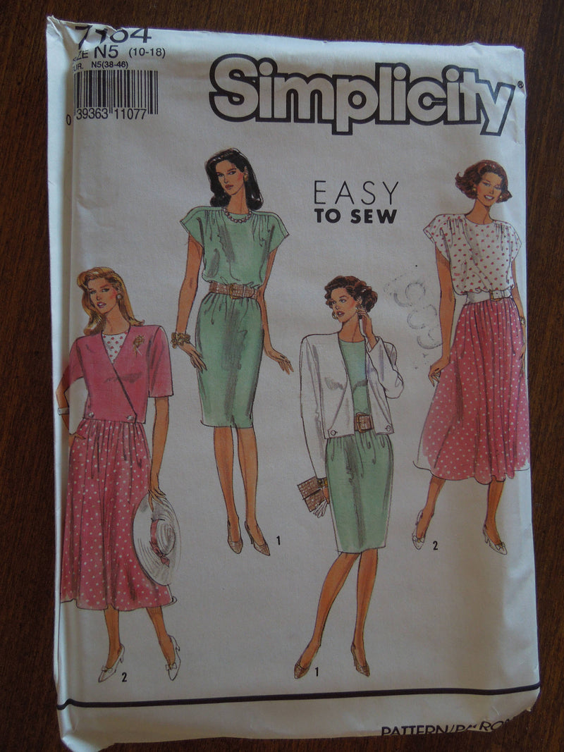 Simplicity 7164,  Misses, Dresses, Petite, UNCUT sewing patterns,