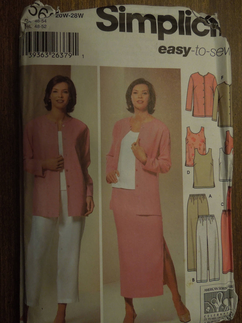 Simplicity 5687,Womens, Separates, UNCUT sewing pattern,